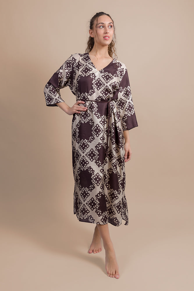 20 seta , 80 viscosa AB6466 MARRONE LUISA MARIA LUGLI